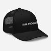 I Am Progress Black Hat with White Lettering