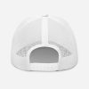 I Am Progress White Hat with Black Lettering