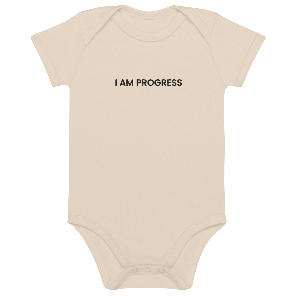 I Am Progress Natural Organic Cotton Baby Bodysuit