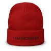 I Am Progress Beanie - Red