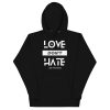 unisex-premium-hoodie-black-front-65e69f9d151d2.jpg Love Don't Hate Hoodie (Black/White)