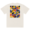 I Am Progress Oversized Blessed Graphic T-Shirt (Faded Bone)