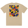 oversized-faded-t-shirt-faded-khaki-back-667228b34a3e5.png I Am Progress Oversized Blessed Graphic T-Shirt (Faded Khaki)