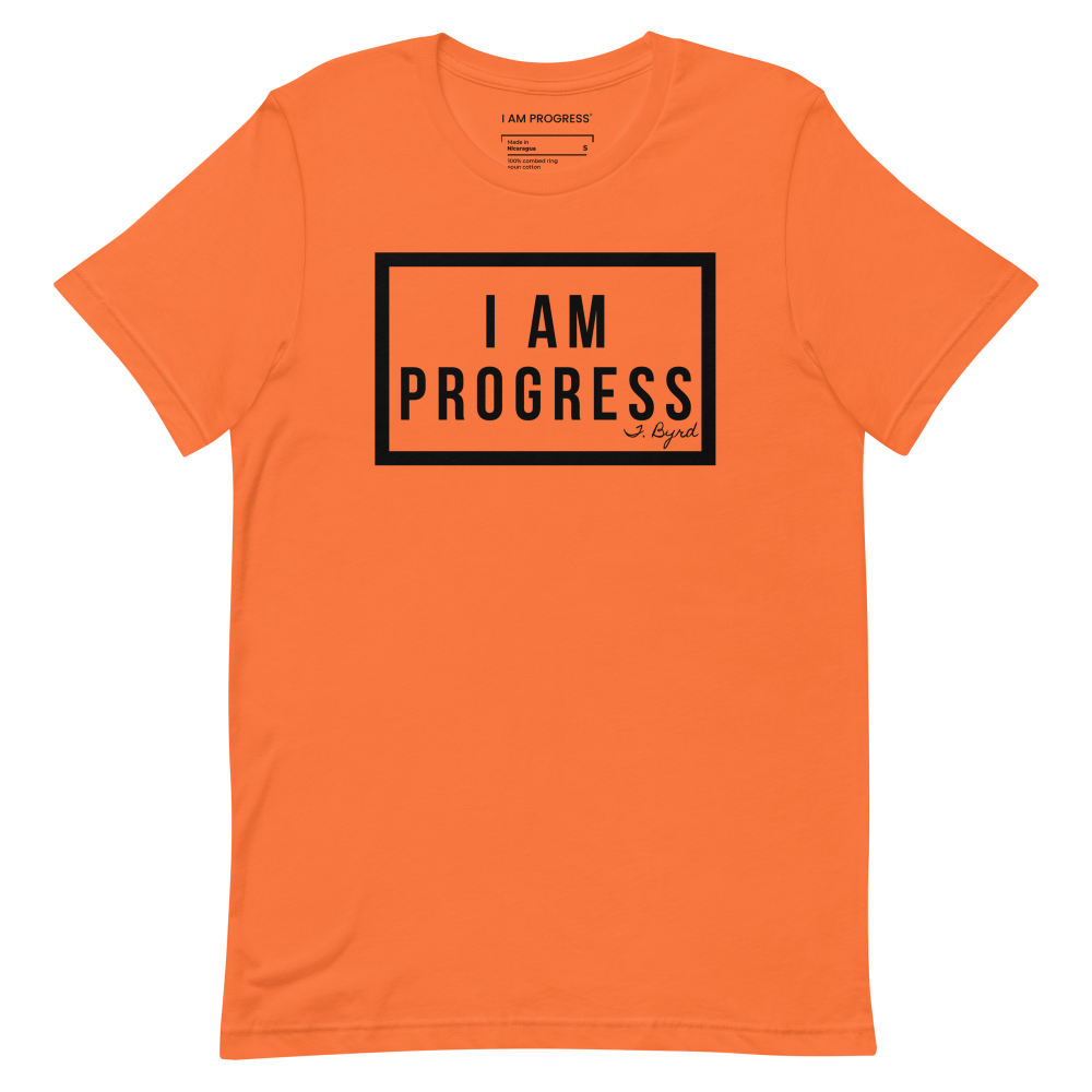 I Am Progress® T-Shirt (Orange/Black)