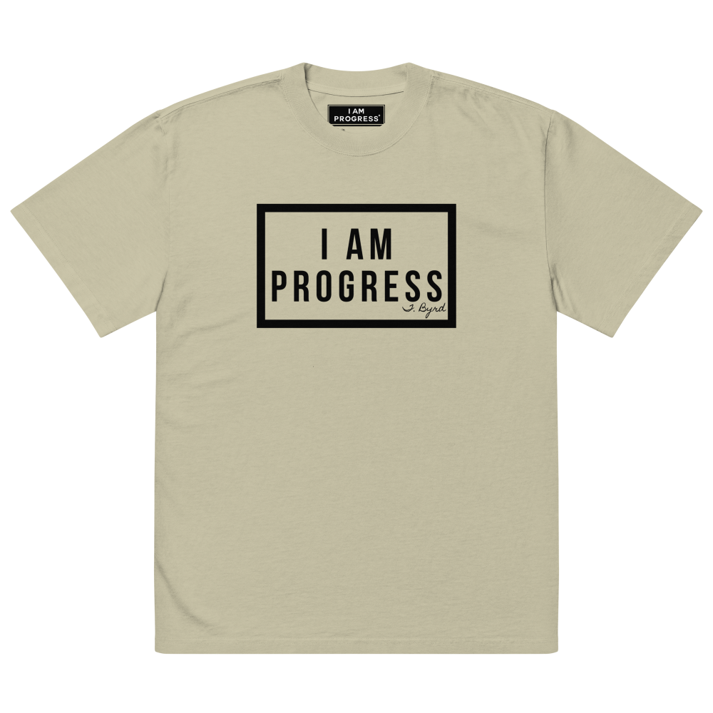 oversized-faded-t-shirt-faded-eucalyptus-front-669a909f1d993.png I Am Progress® Oversized | Fearfully Made | T-Shirt