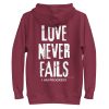 unisex-premium-hoodie-maroon-back-668d365ca7915.jpg I Am Progress® 01 Love Never Fails Hoodie | Burgundy