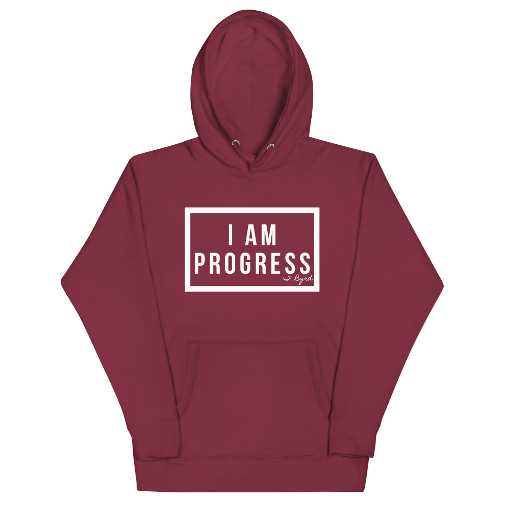 I Am Progress® Hoodie (Burgundy)
