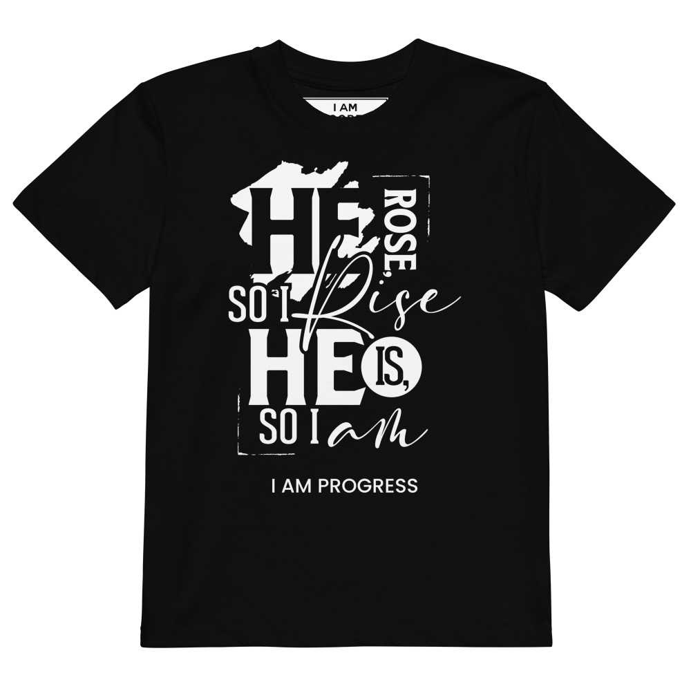 Organic Cotton I Am Progress Kids T-shirt He Rose