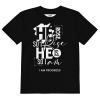 organic-cotton-kids-t-shirt-black-front-67da34ca7ba5d.png Organic Cotton I Am Progress Kids T-shirt He Rose